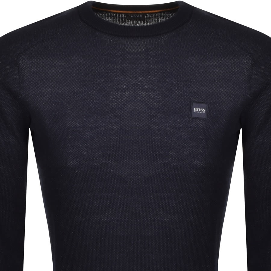 Alternative Image for ProductBOSS Amador Knitted Jumper in Navy2
